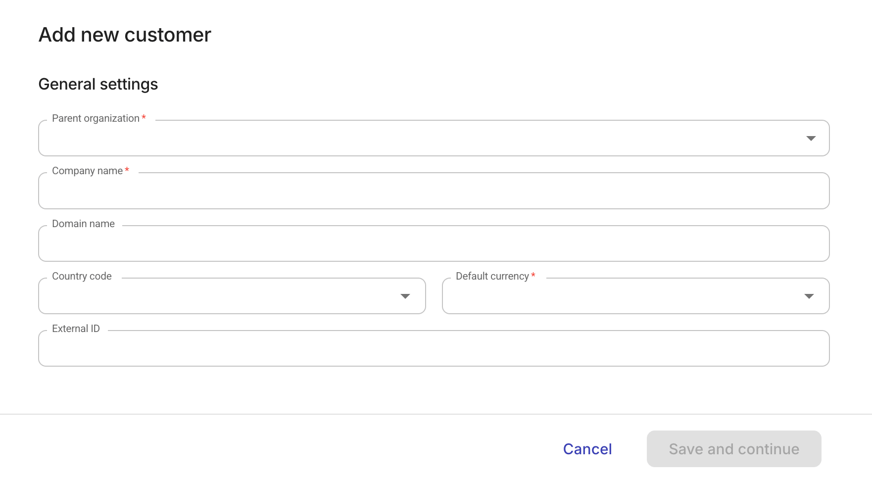 Customer profile