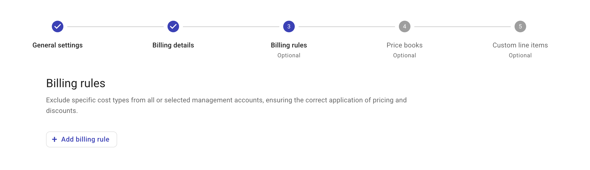 Contracts - Add billing rule