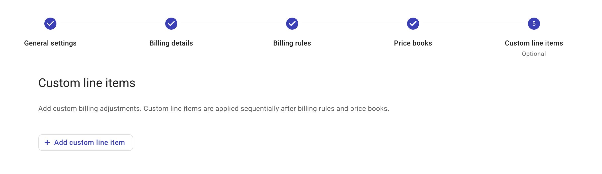 Contracts - Add custom line item