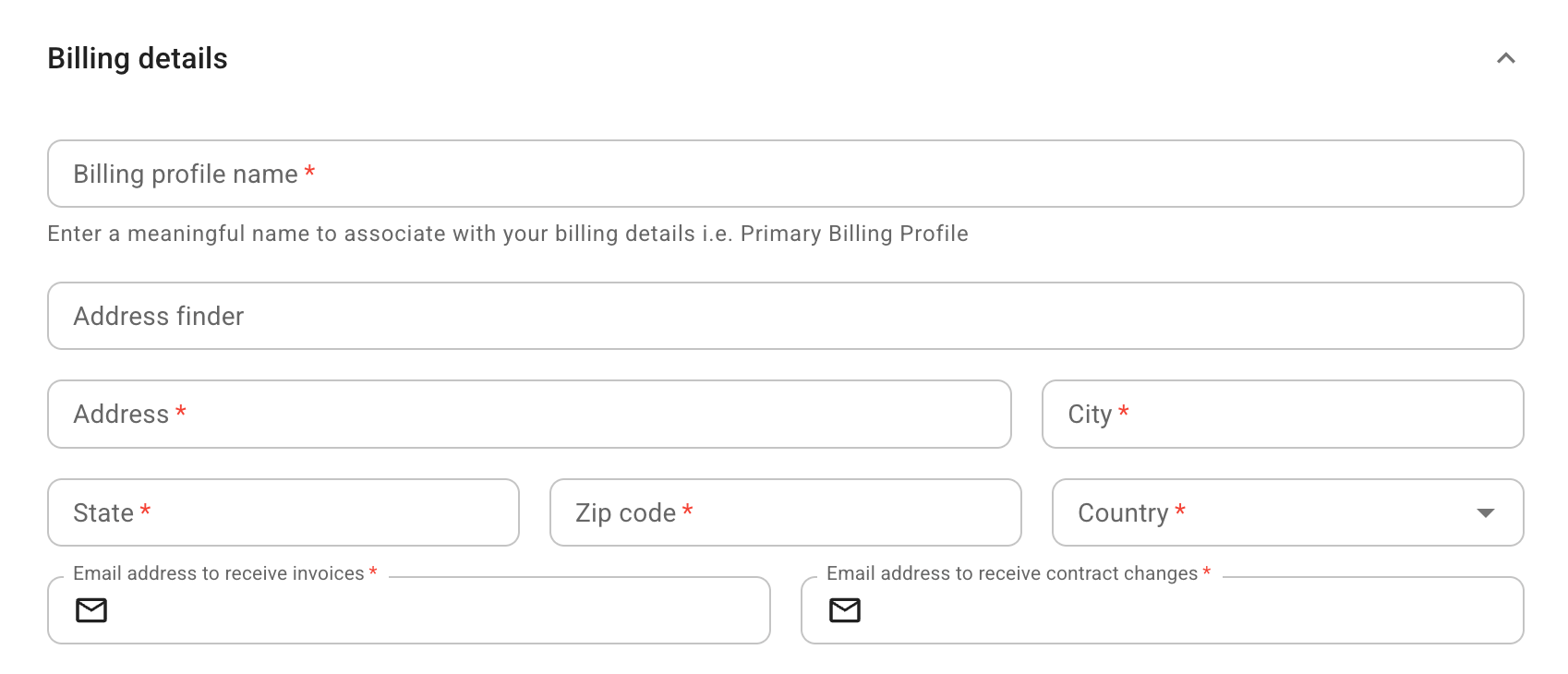 Contracts - Billing details