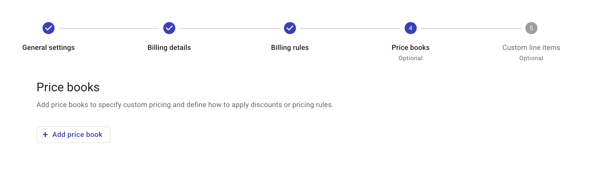Contracts - Add price book