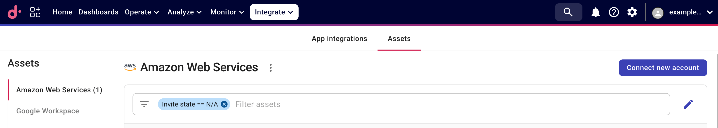 End customer onboarding - connect account