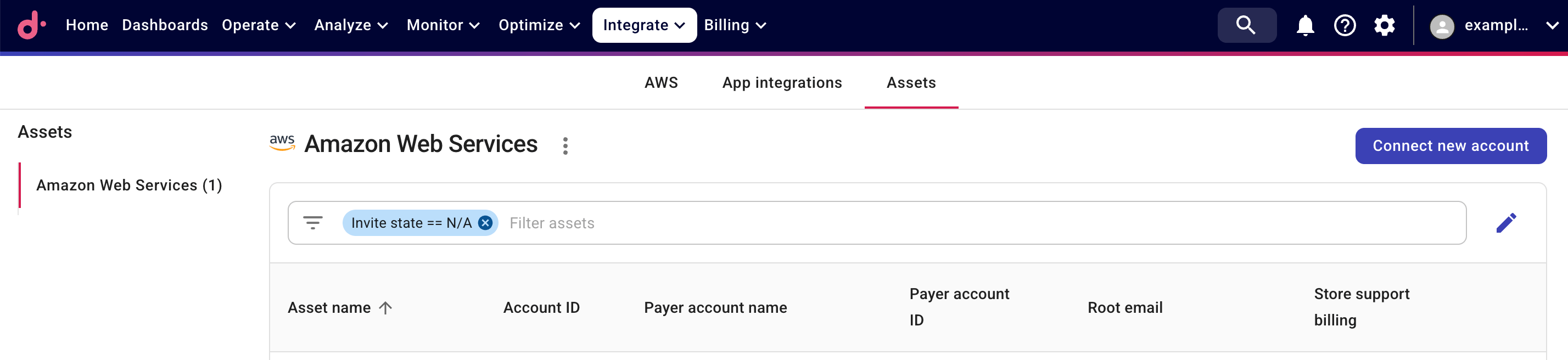 End customer onboarding - connect account