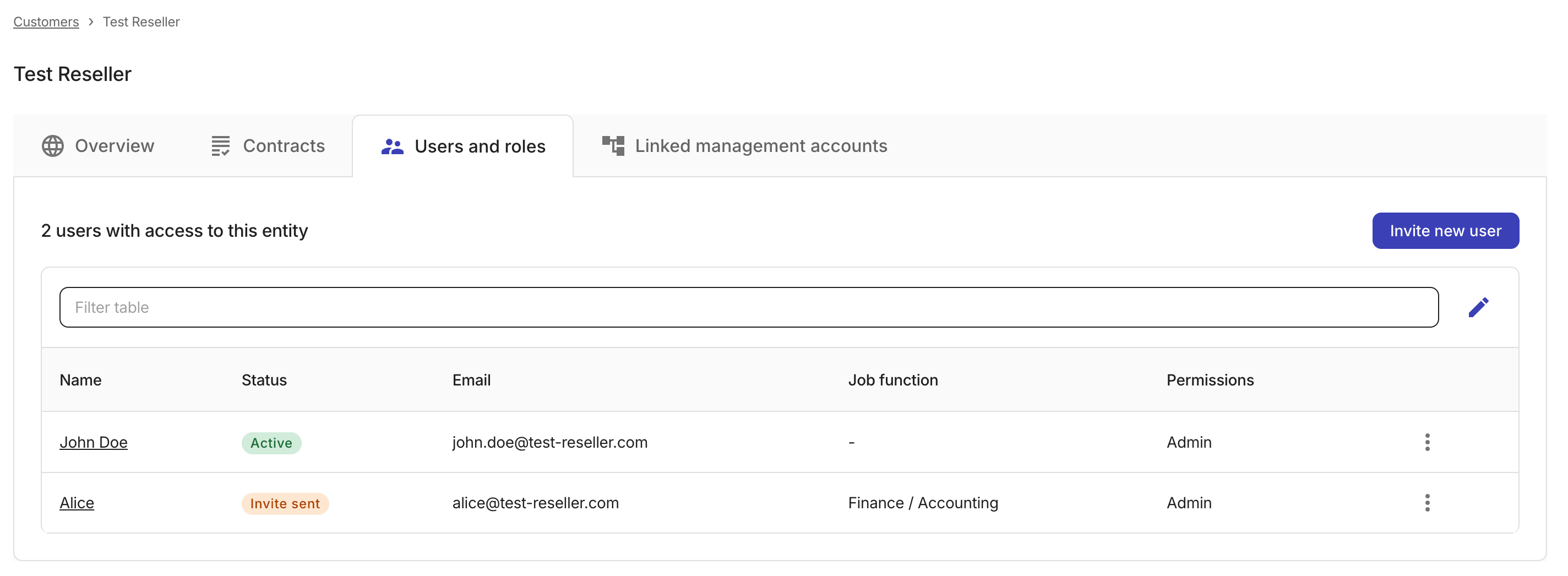 Users and roles tab.