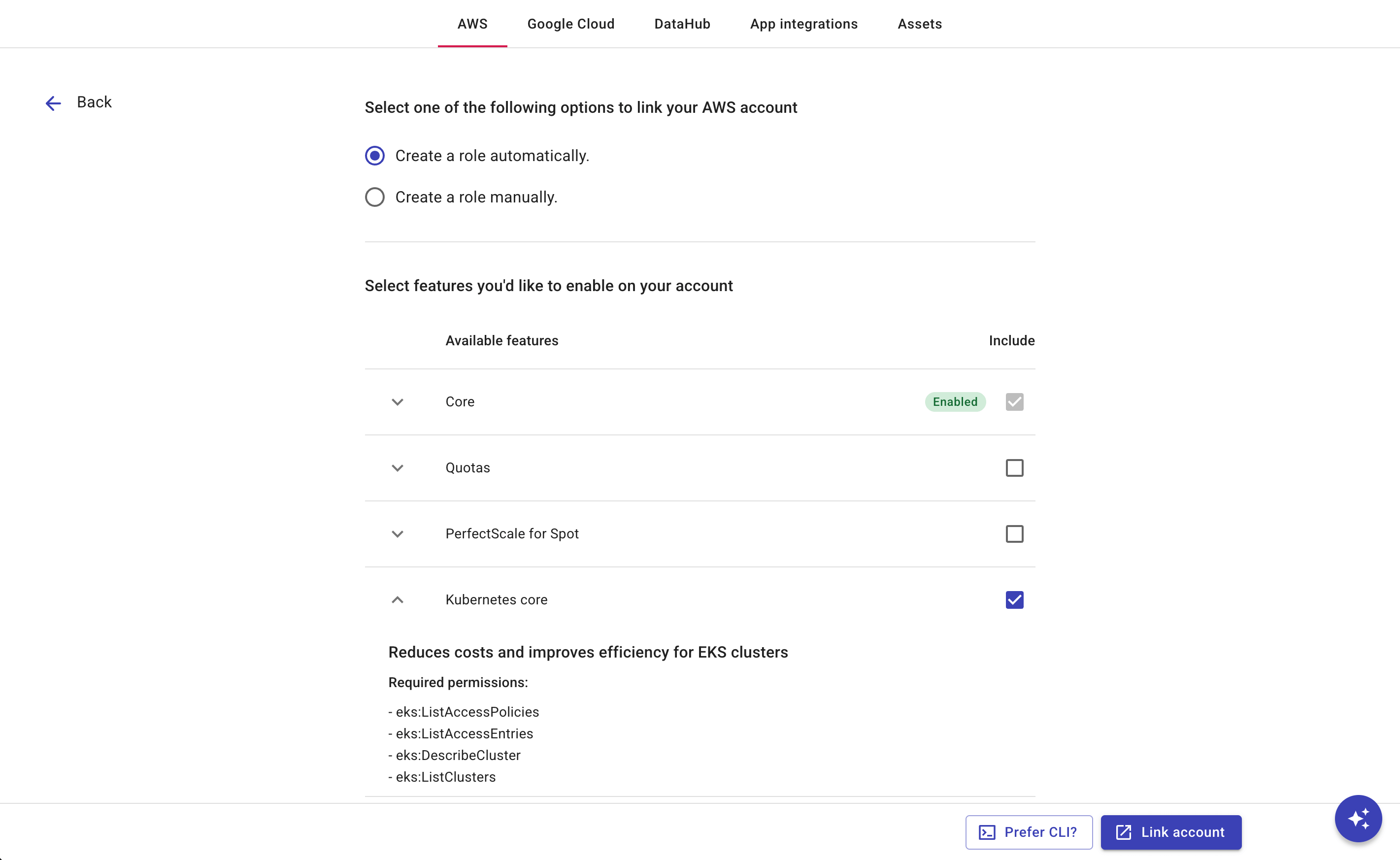Enable Kubernetes core
