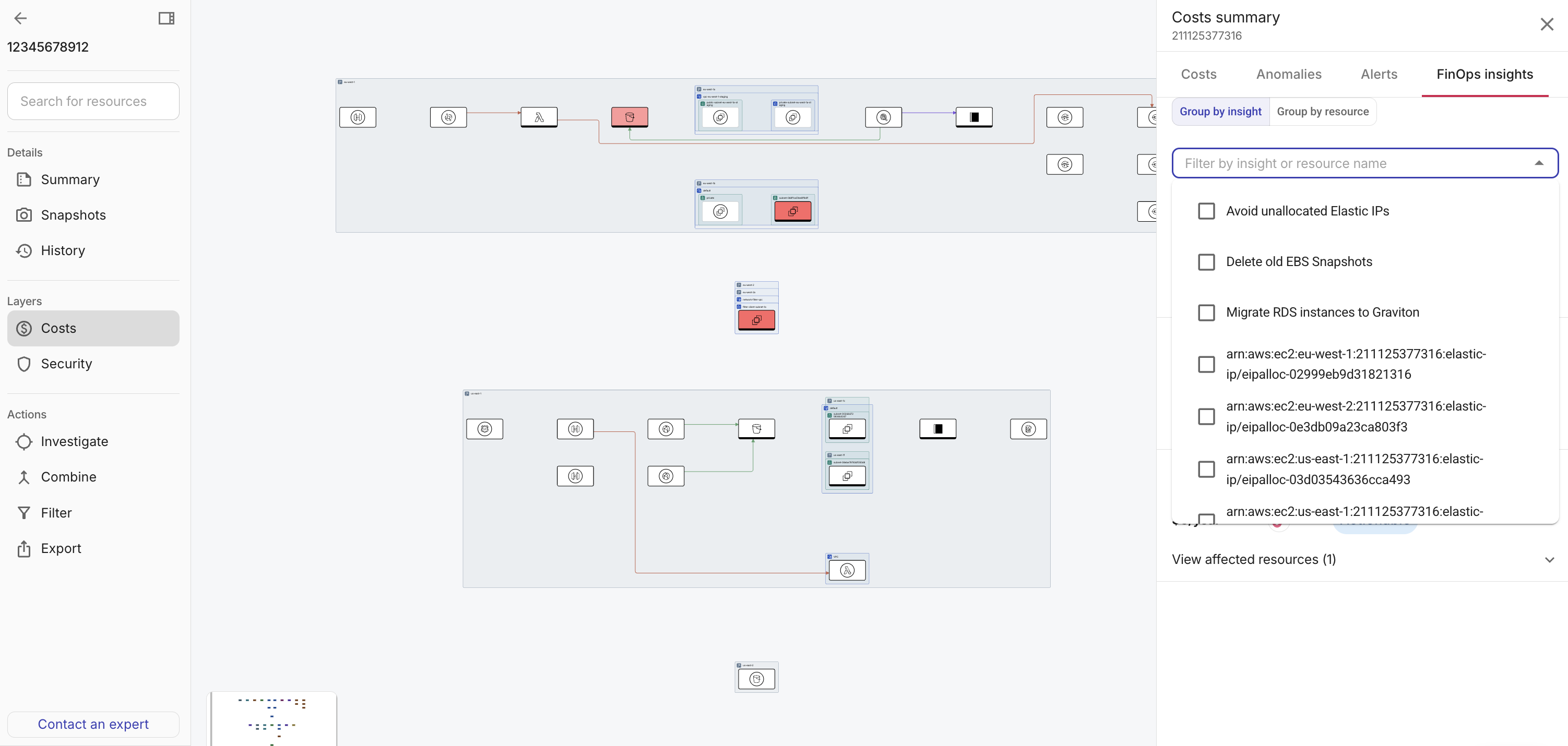 Filter insights