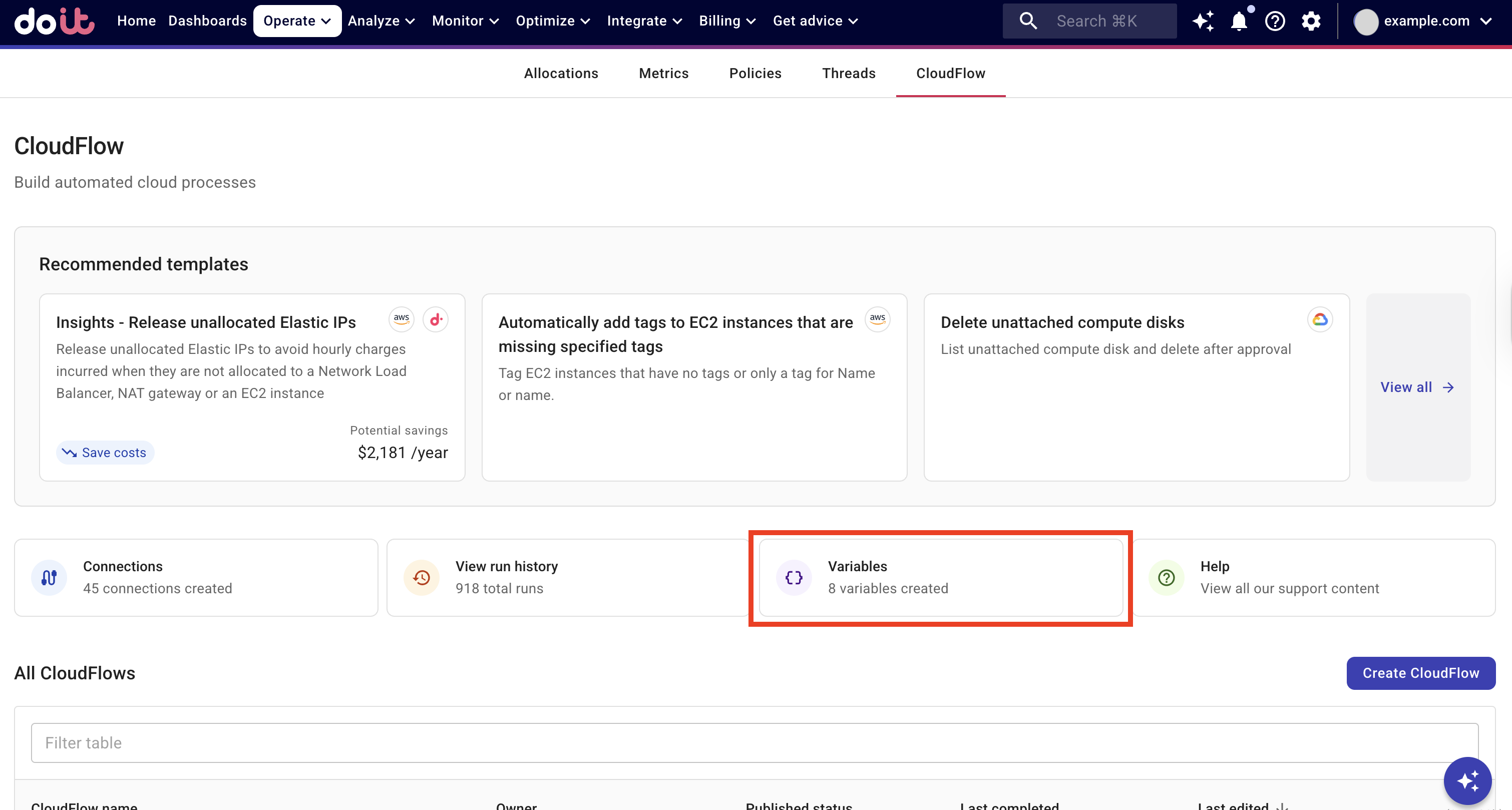 Create a global variable