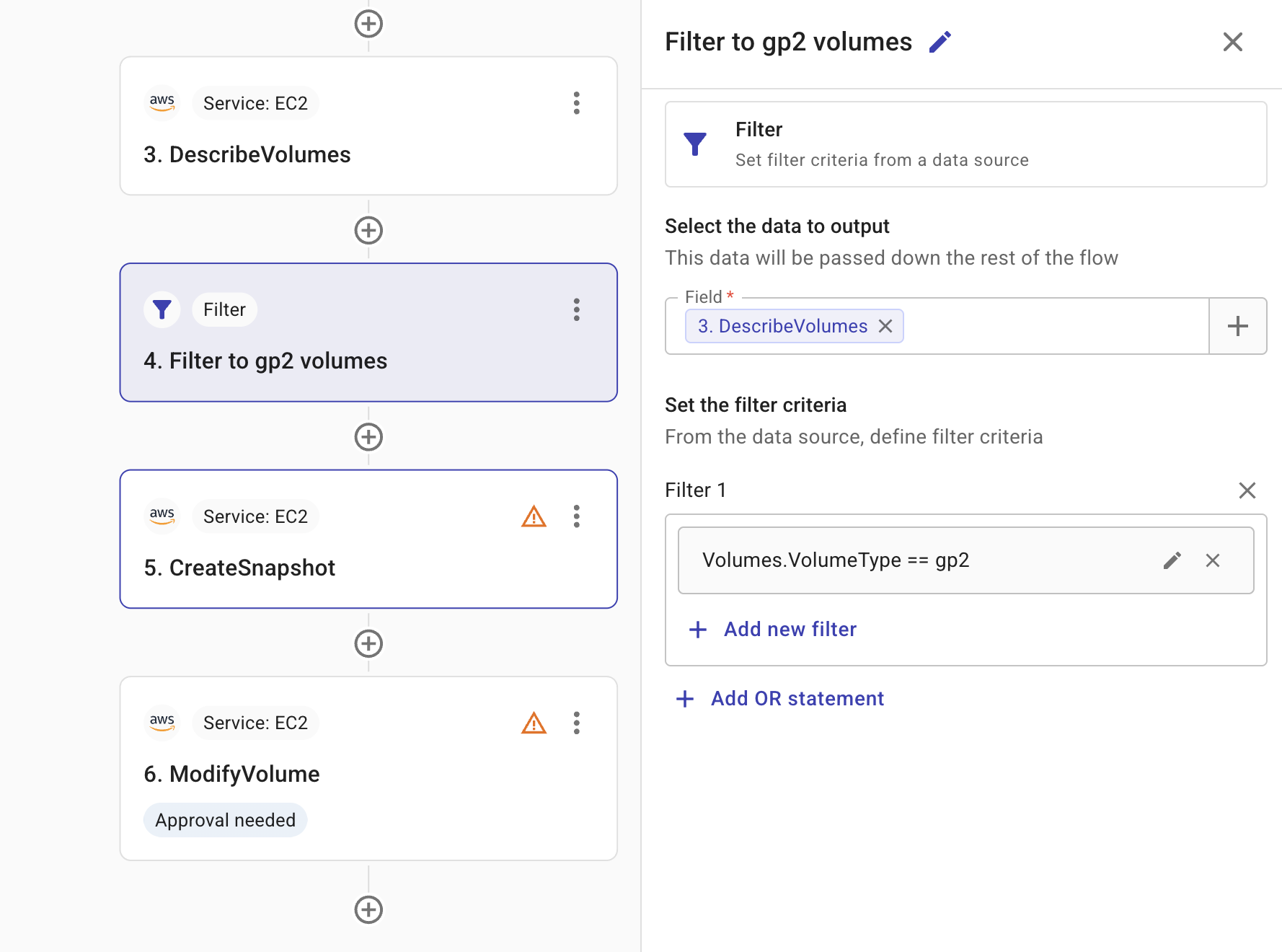 Filter config