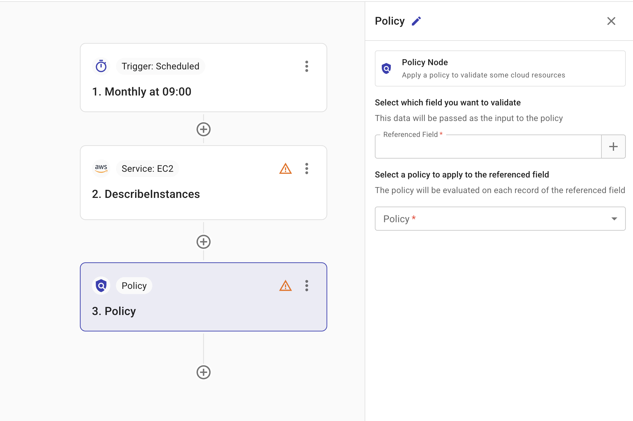 Policy configuration