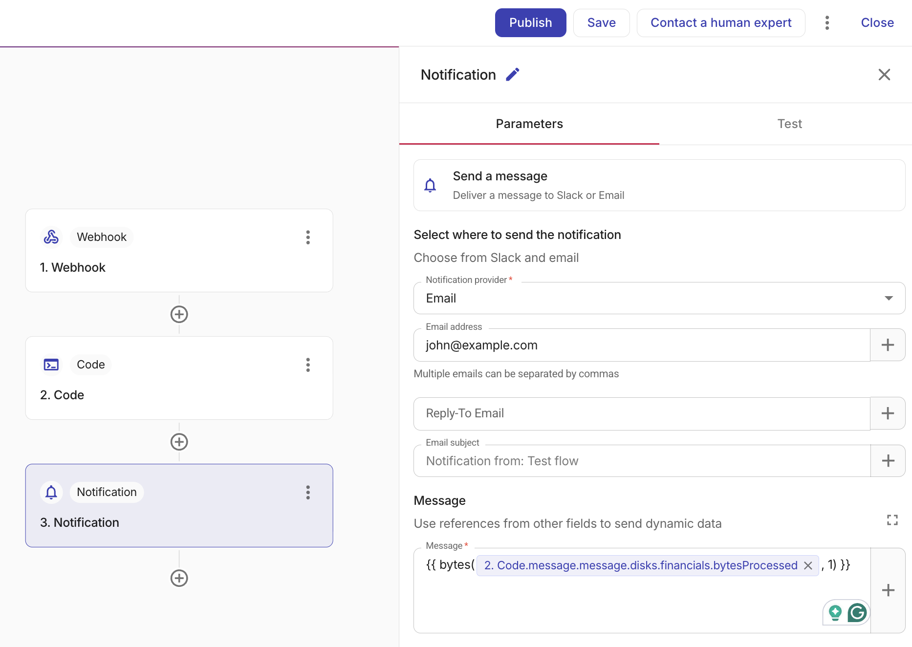 CloudFlow referenced text