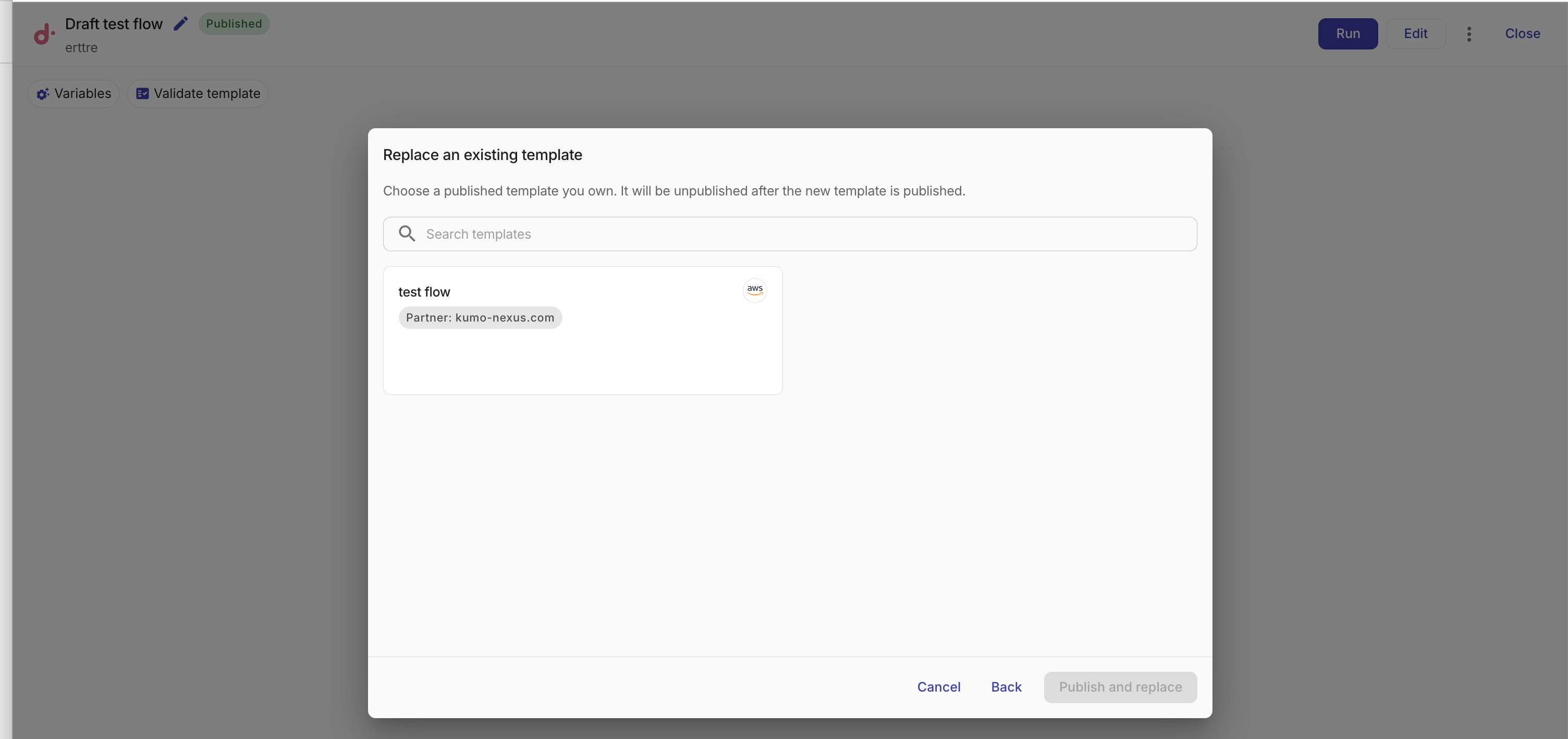 Replace CloudFlow partner templates