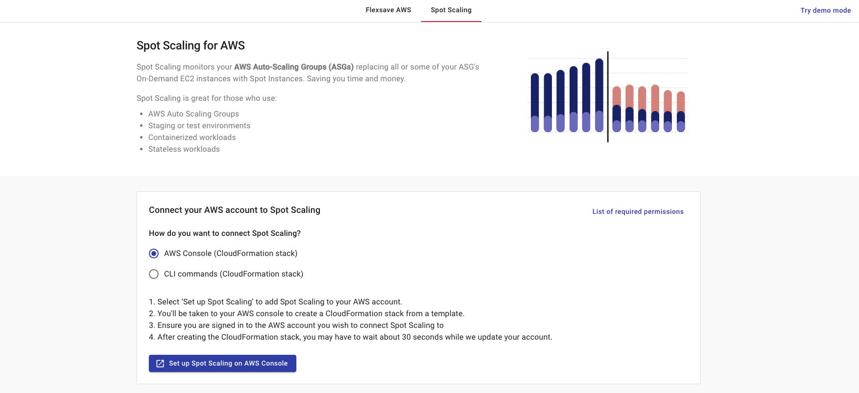 Spot Scaling start screen