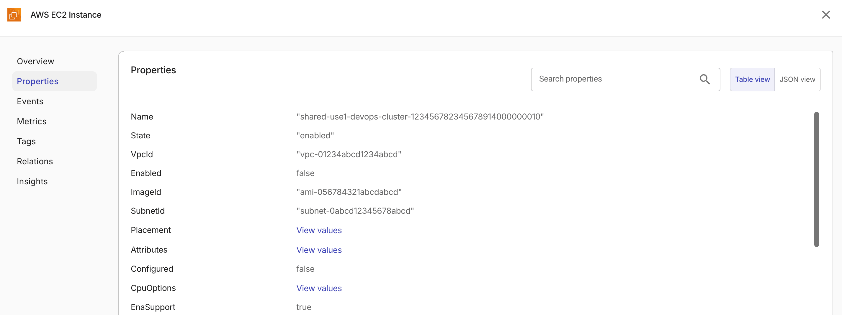 Composer - recipe builder: resource properties.