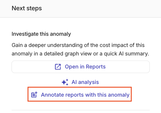 Add annotation from anomaly details page