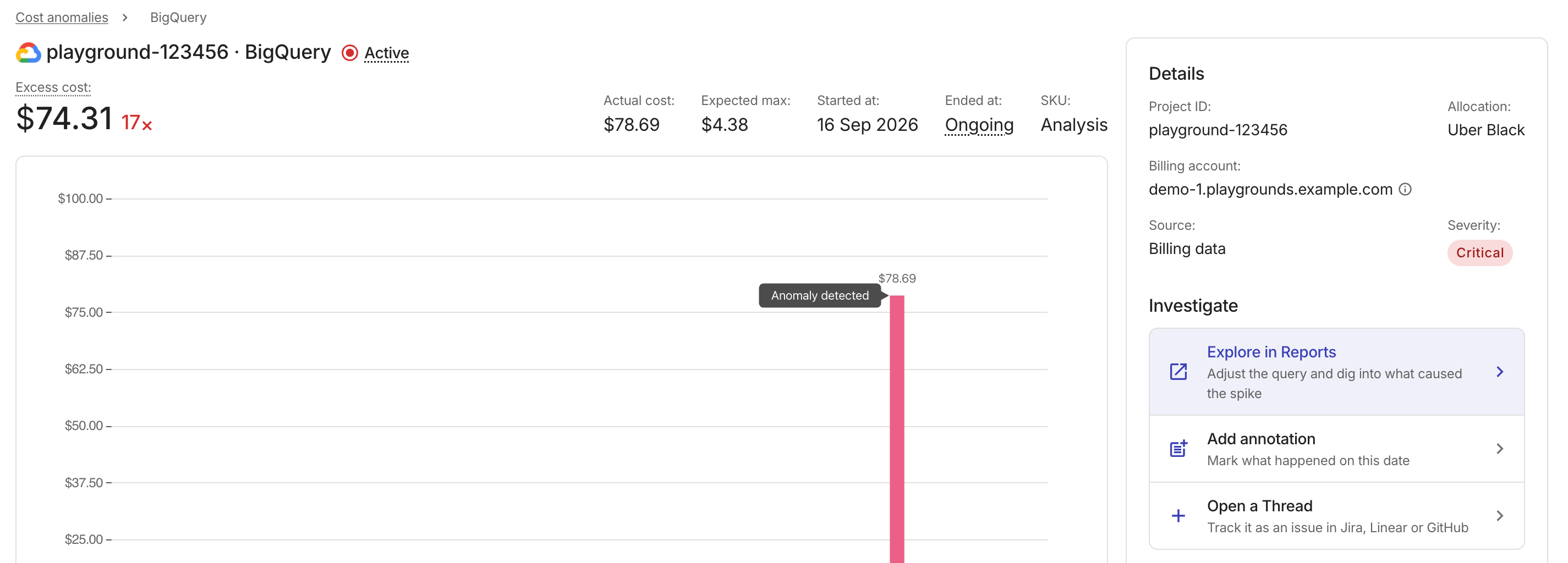 Add annotation from anomaly details page