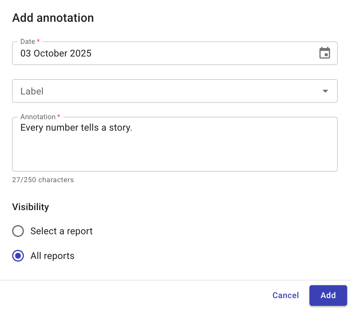 Create an annotation