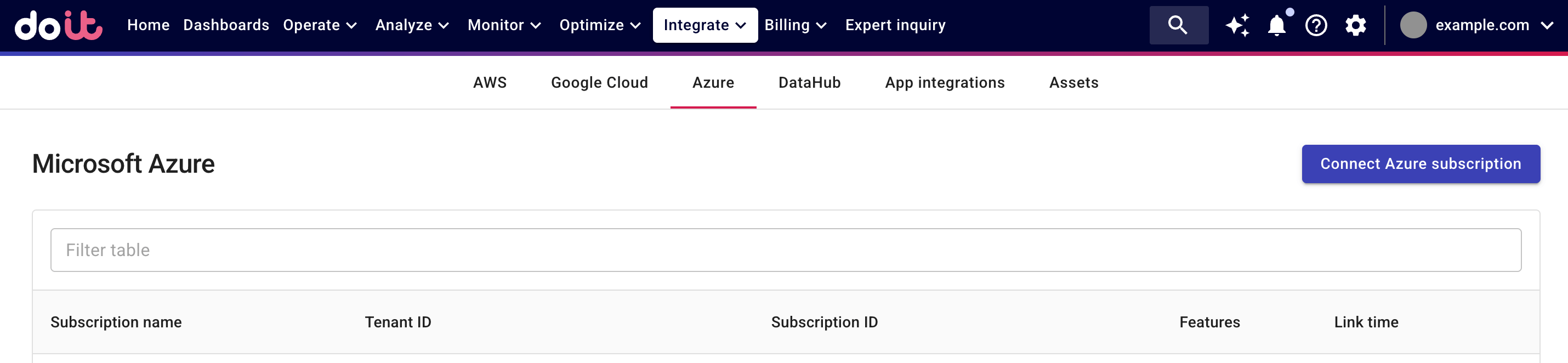 Connect new Azure resources