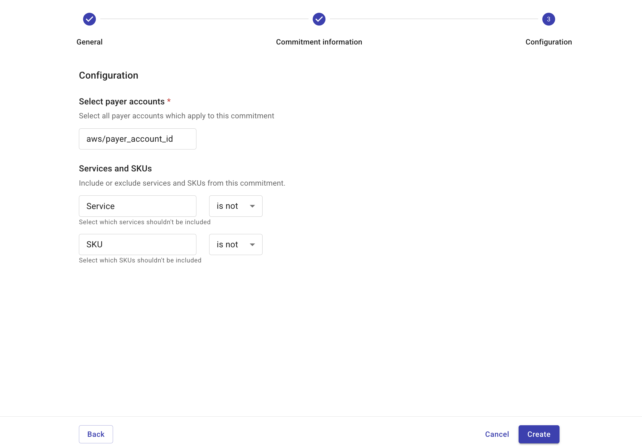 Create a Commitment Manager Configuration page
