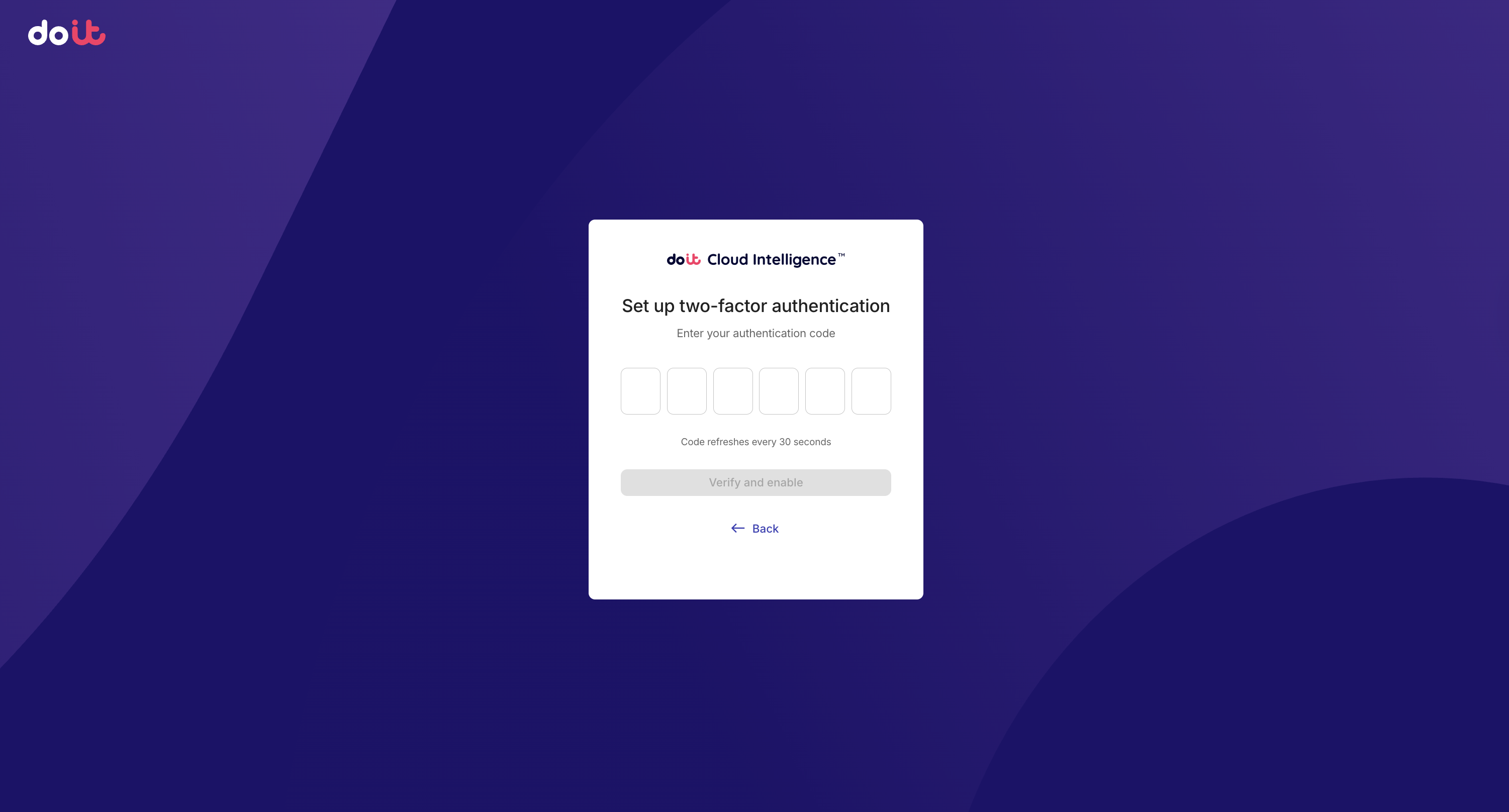 Enter the MFA 6 figure authentication code