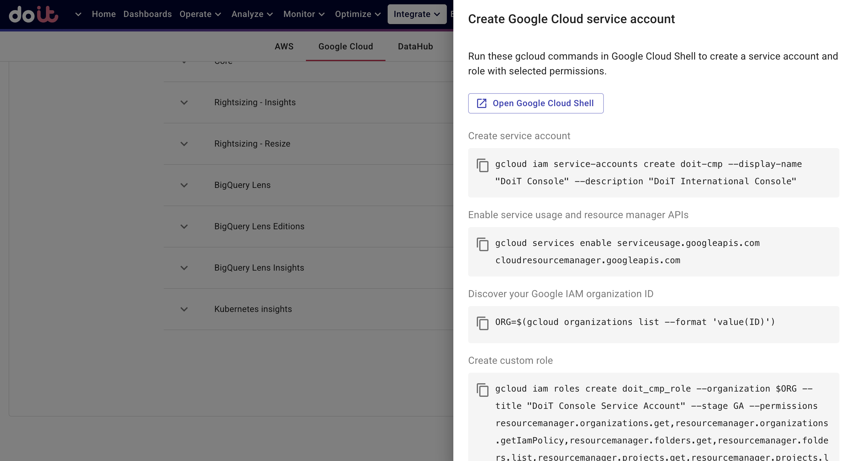 gcloud commands for projects