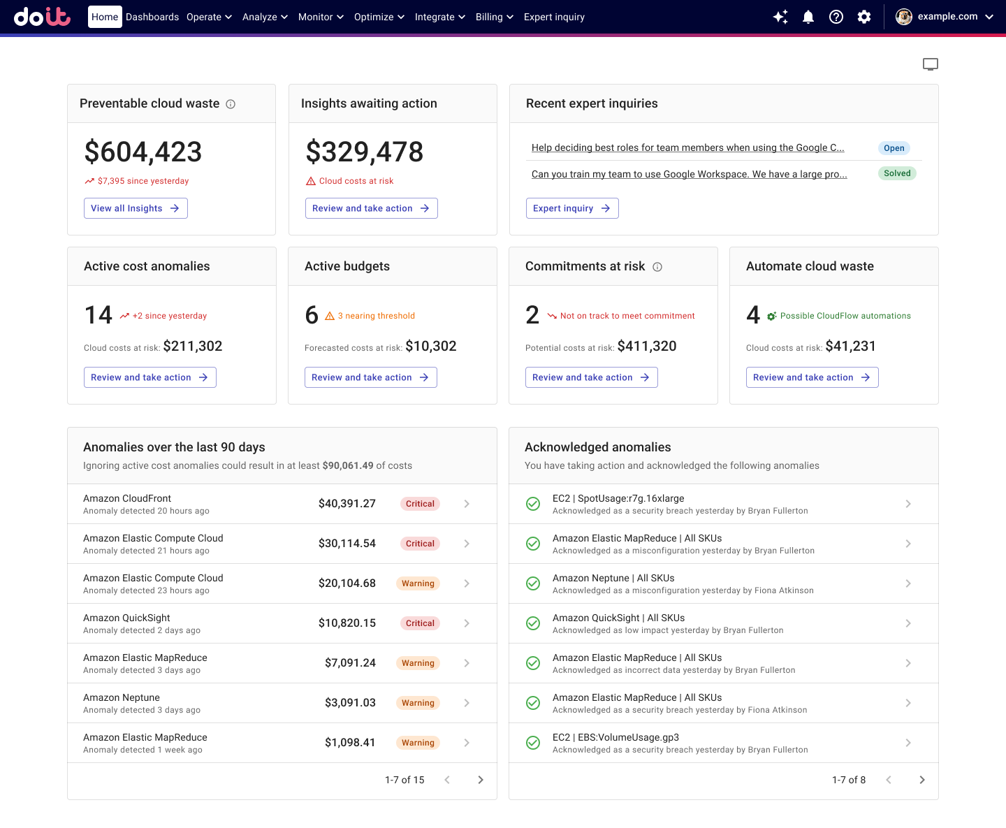 Home page