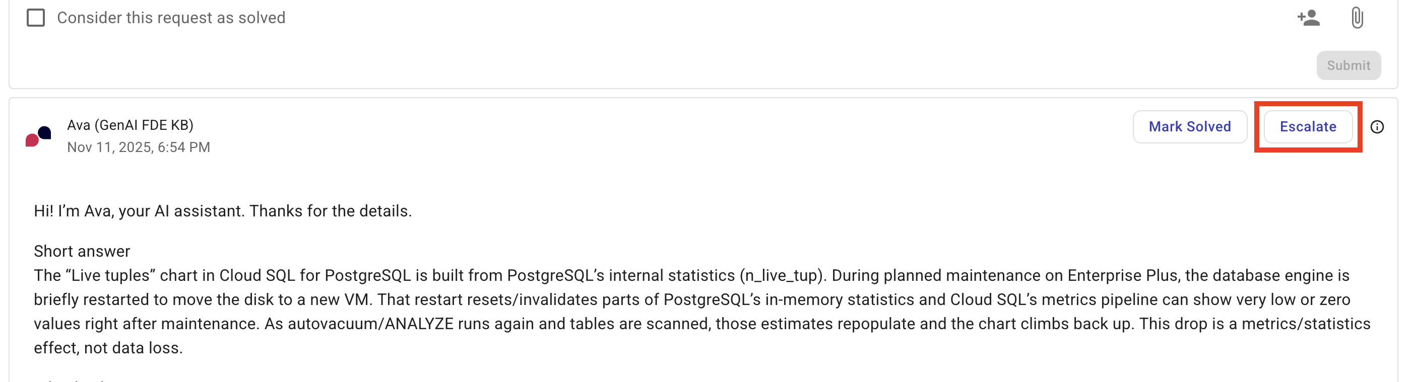 Speak to a human expert