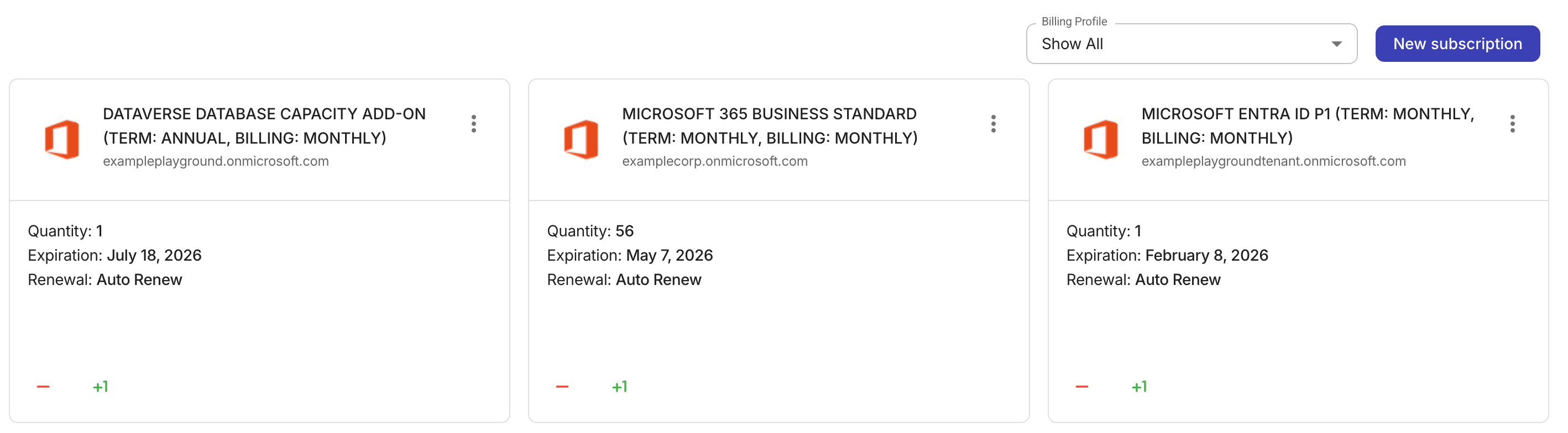 The Microsoft 365 assets page