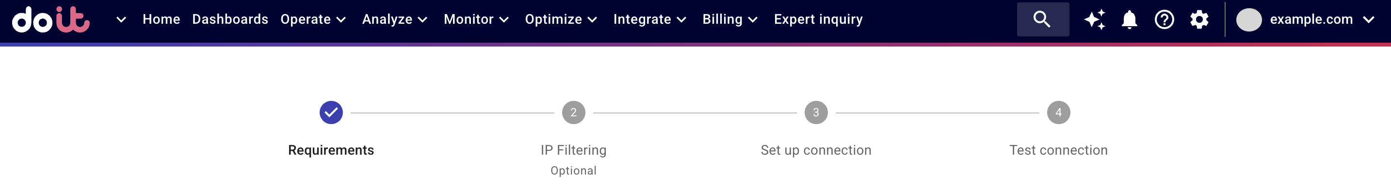 Snowflake connection setup wizard