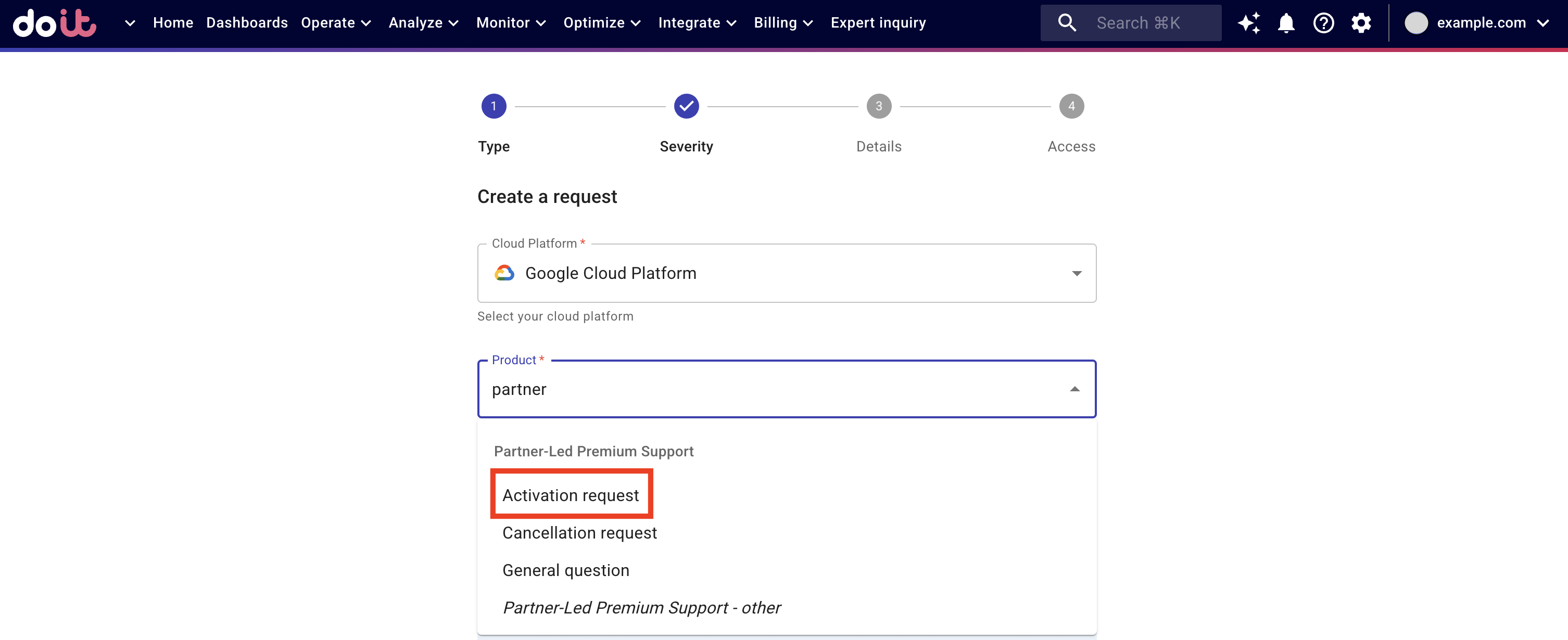 Google Support Request