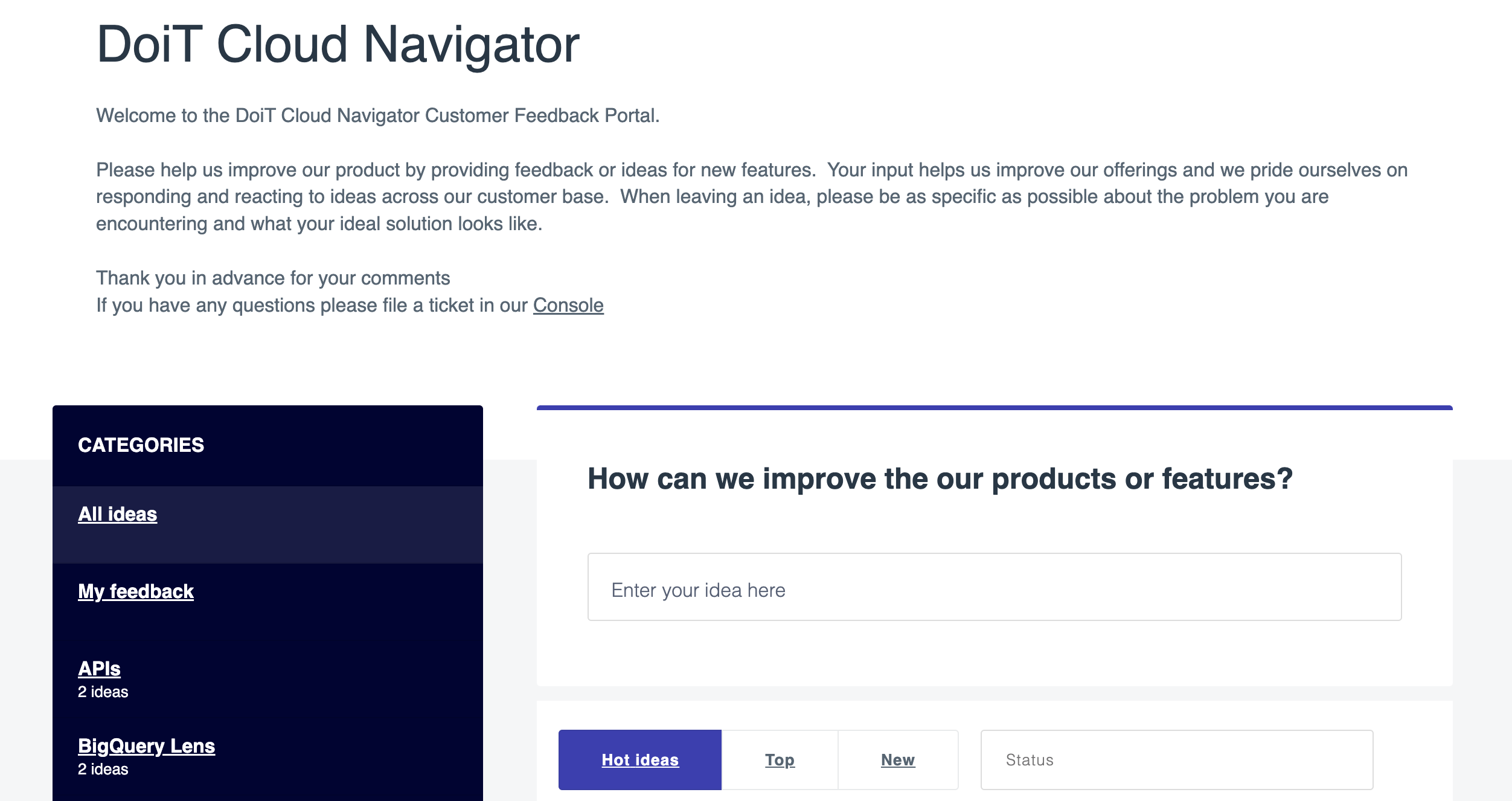 Customer Feedback Portal