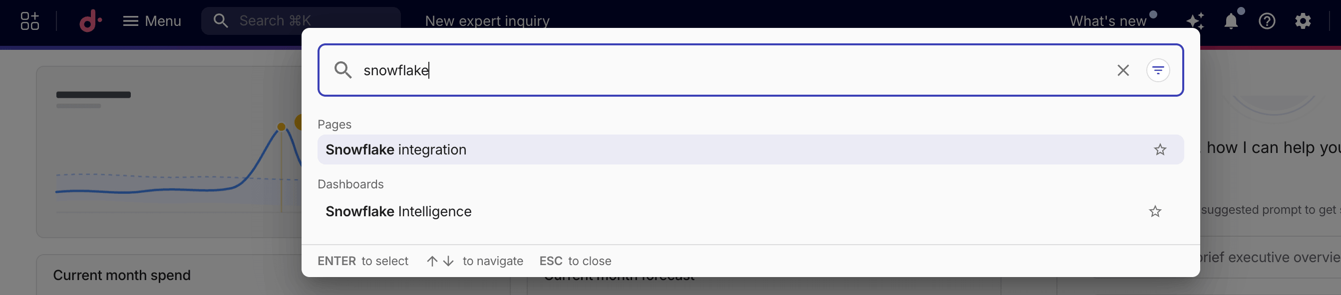Find integrations from search.