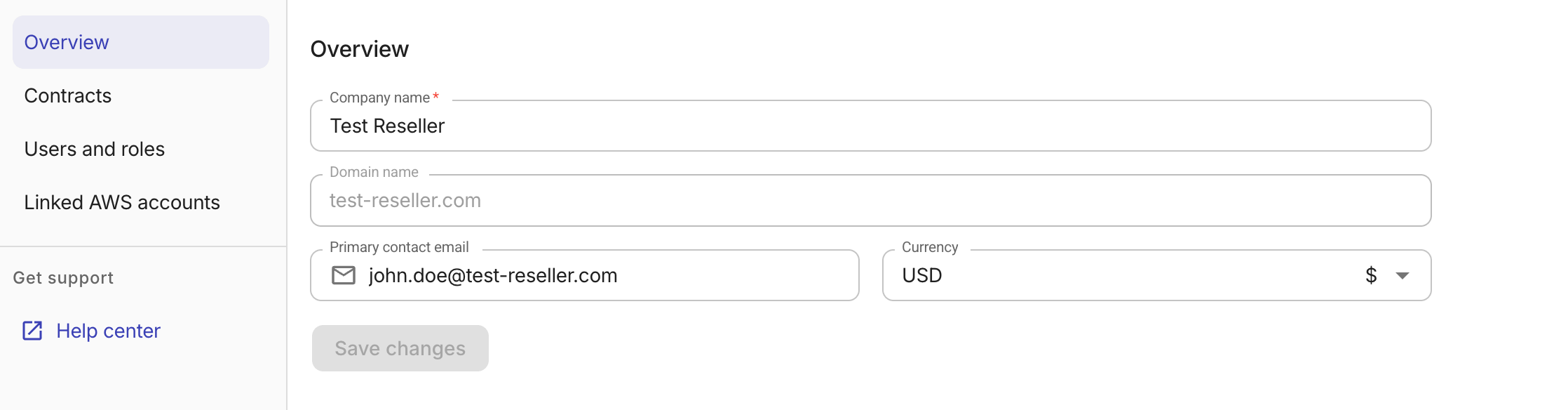 Customer - Overview tab.