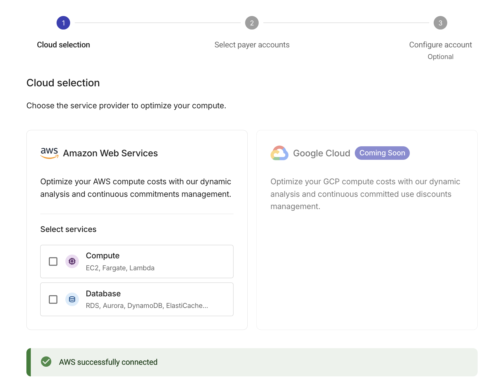 Connect AWS to PerfectScale for Commitments