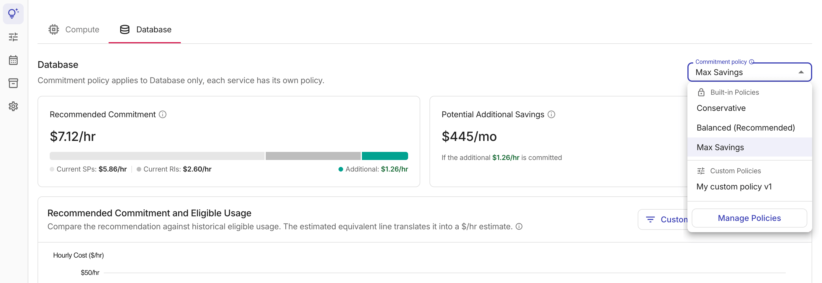 Recommendation - Commitment policy