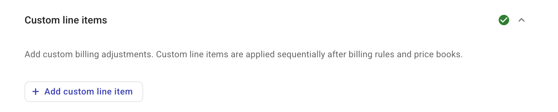Contracts - Add custom line item