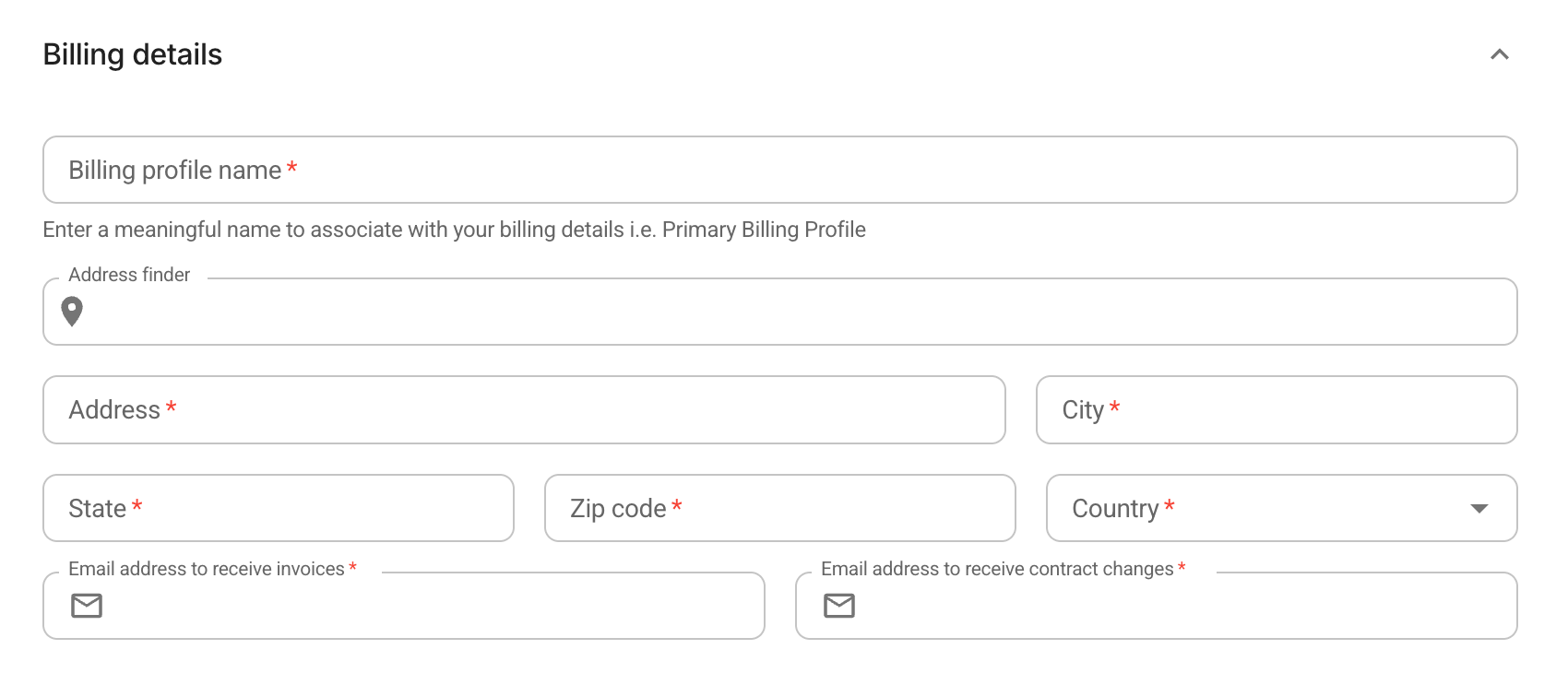 Contracts - Billing details