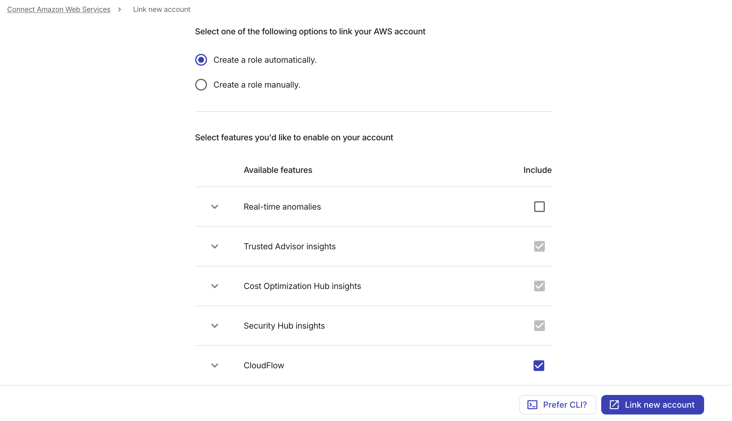 End customer onboarding - enable features