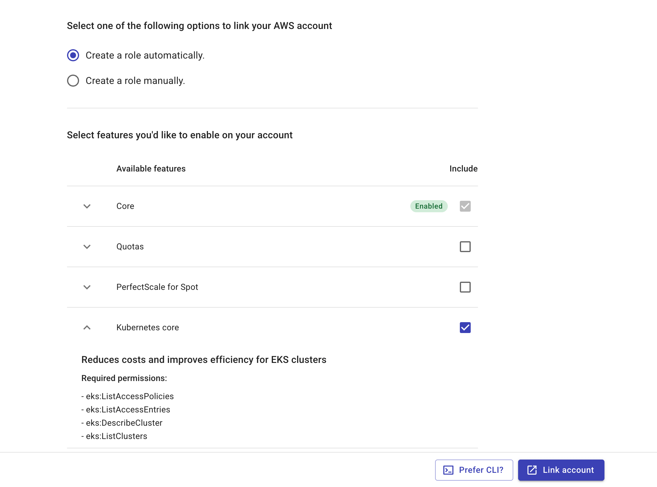 Enable Kubernetes core