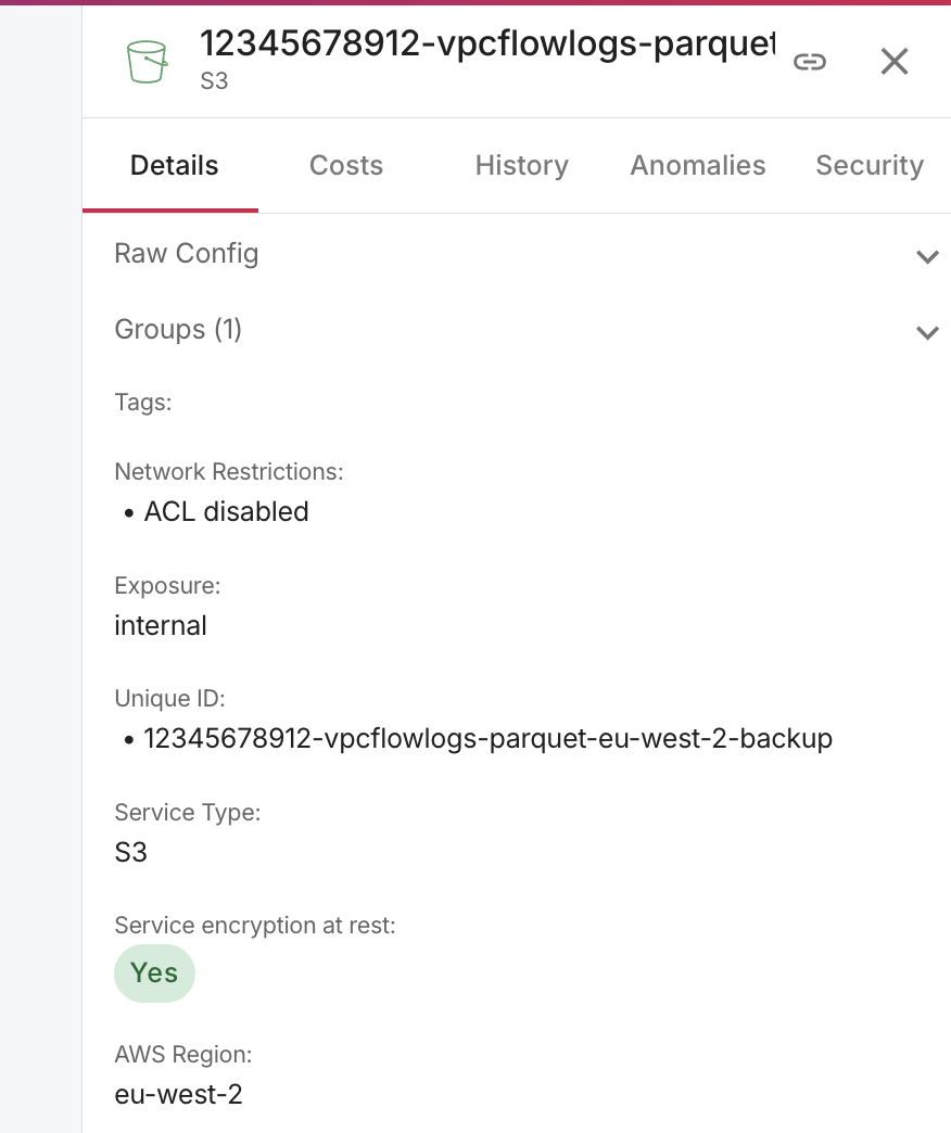 View node properties