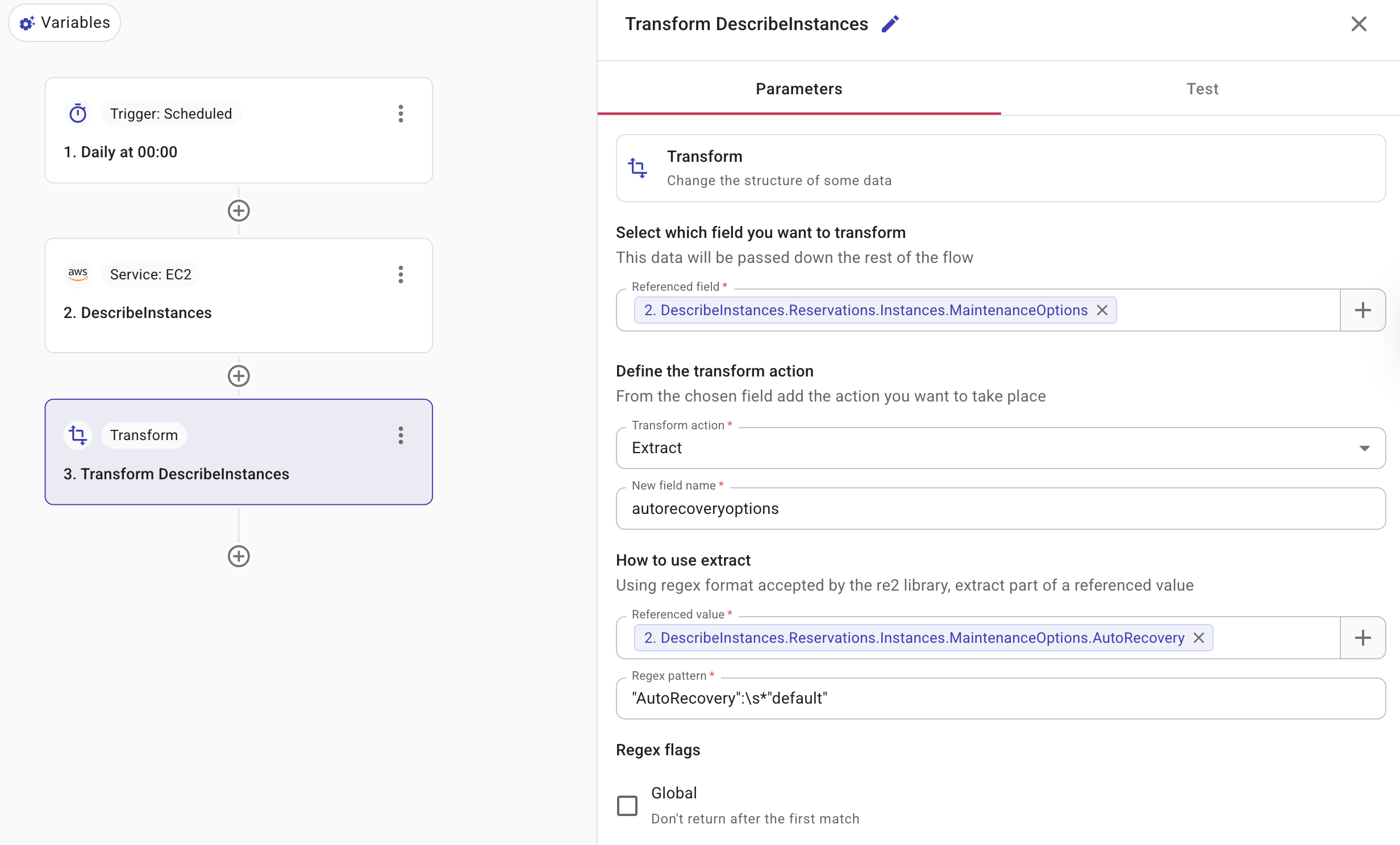 Transformer configuration