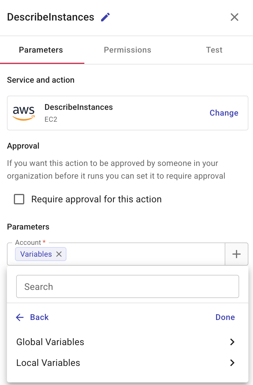 変数をデー  タとして追加