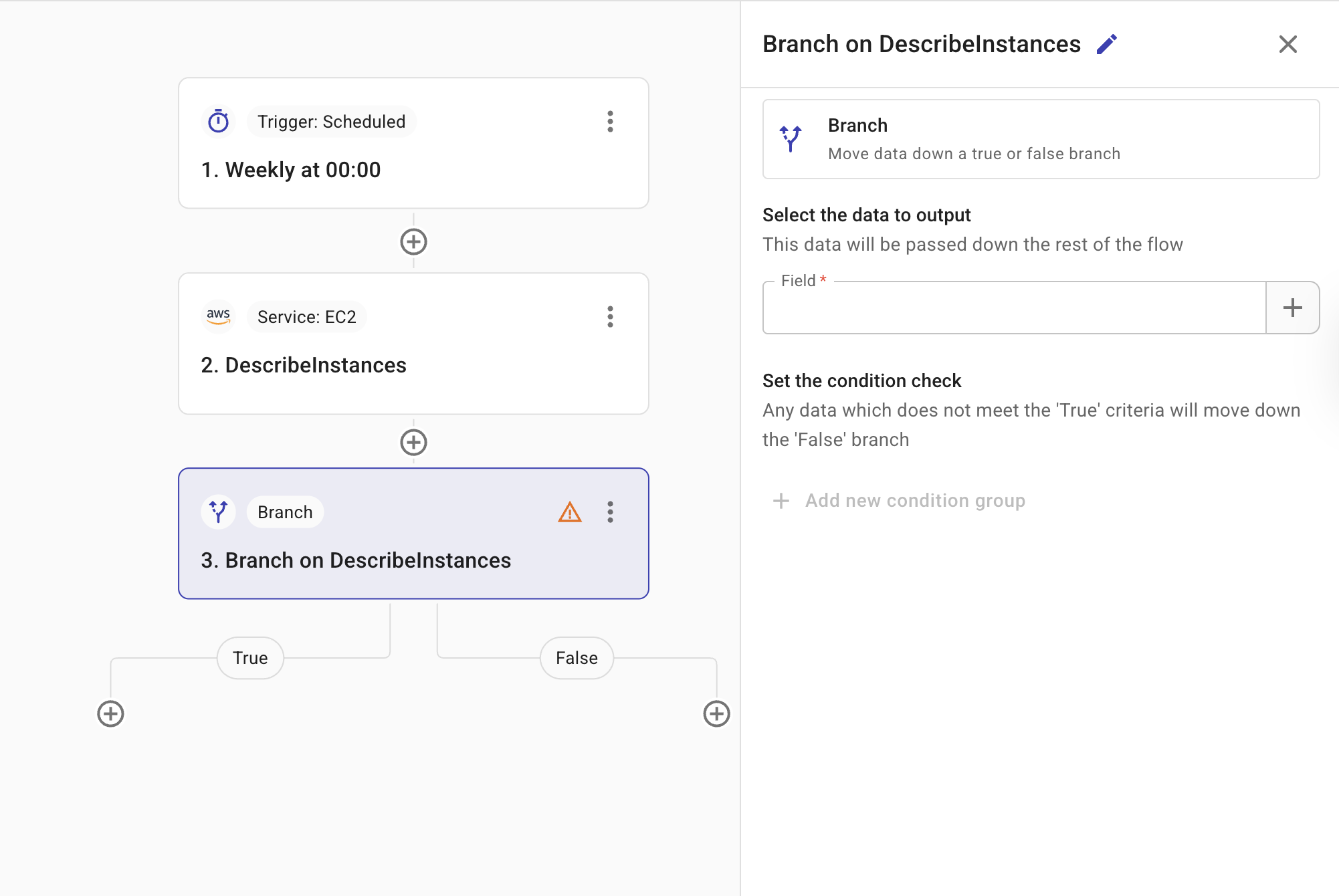 Branch configuration