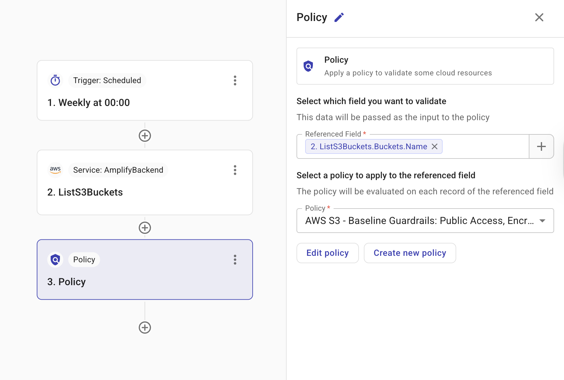 Policy configuration