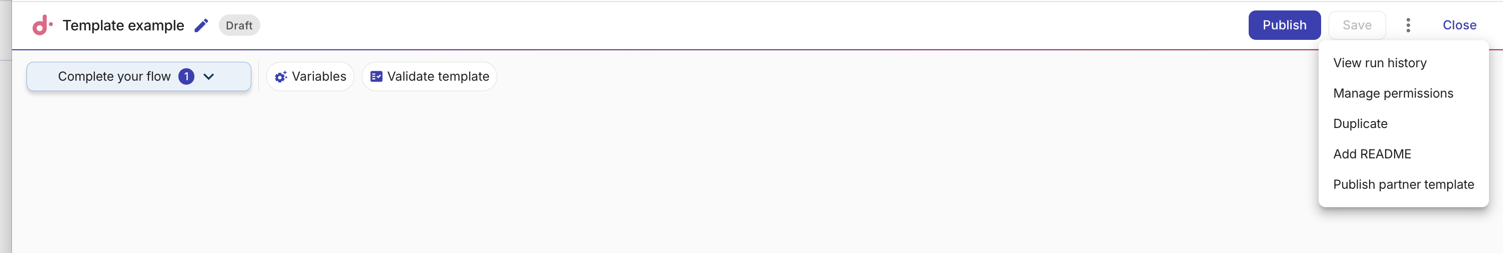 Publish CloudFlow partner templates