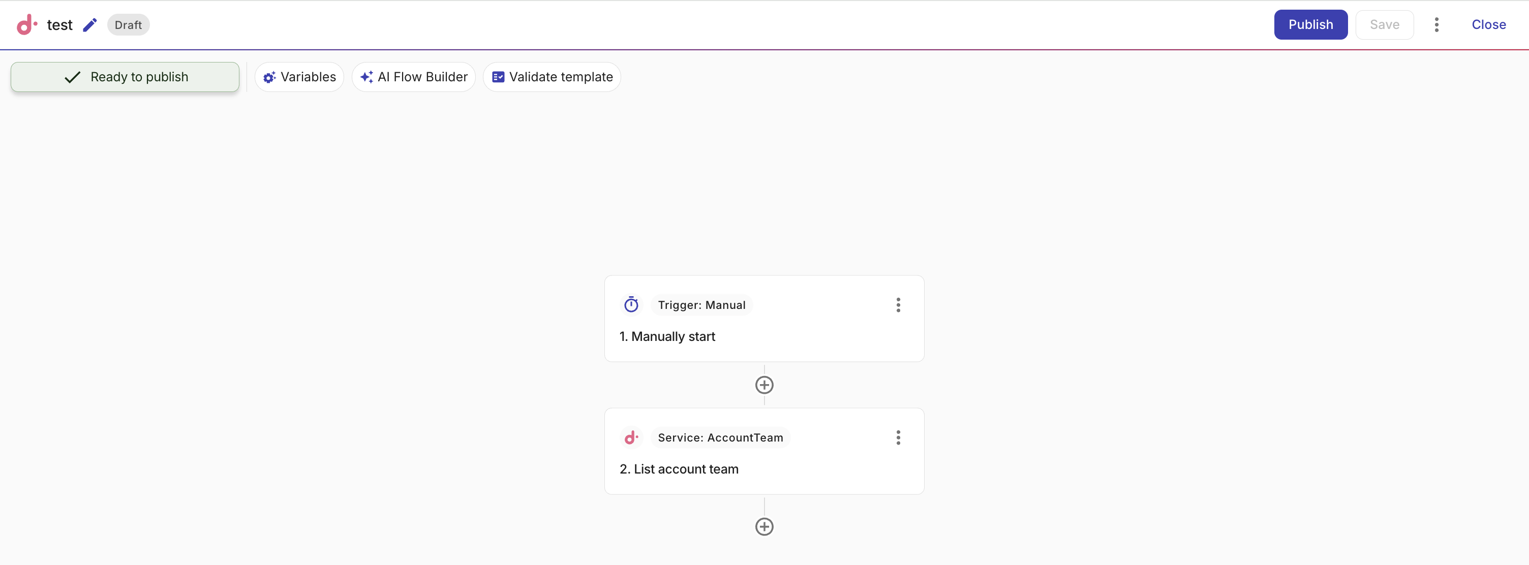 Validate a CloudFlow template