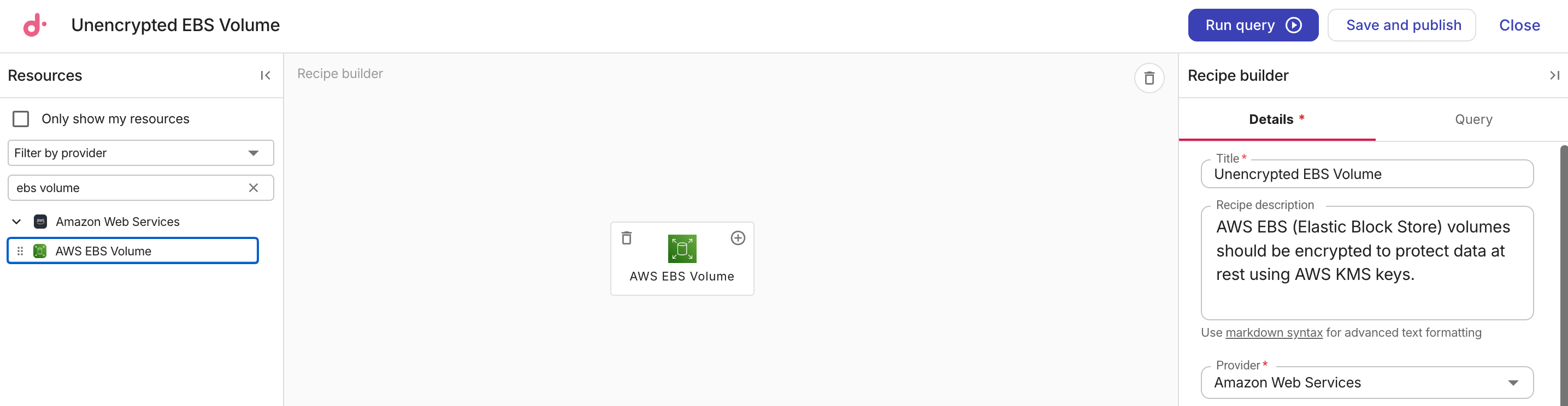 Composer - recipe builder: add resource.