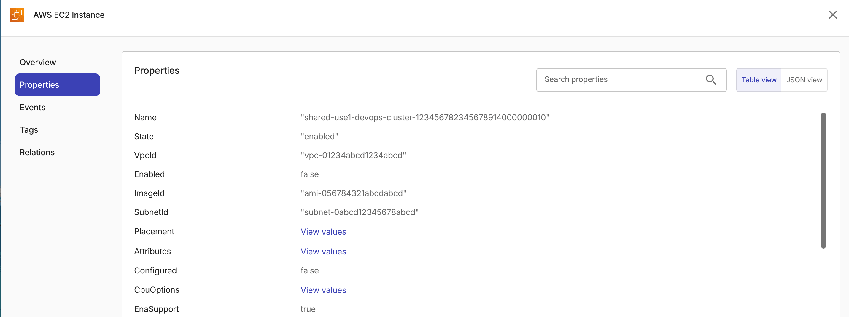 Composer - recipe builder: resource properties.