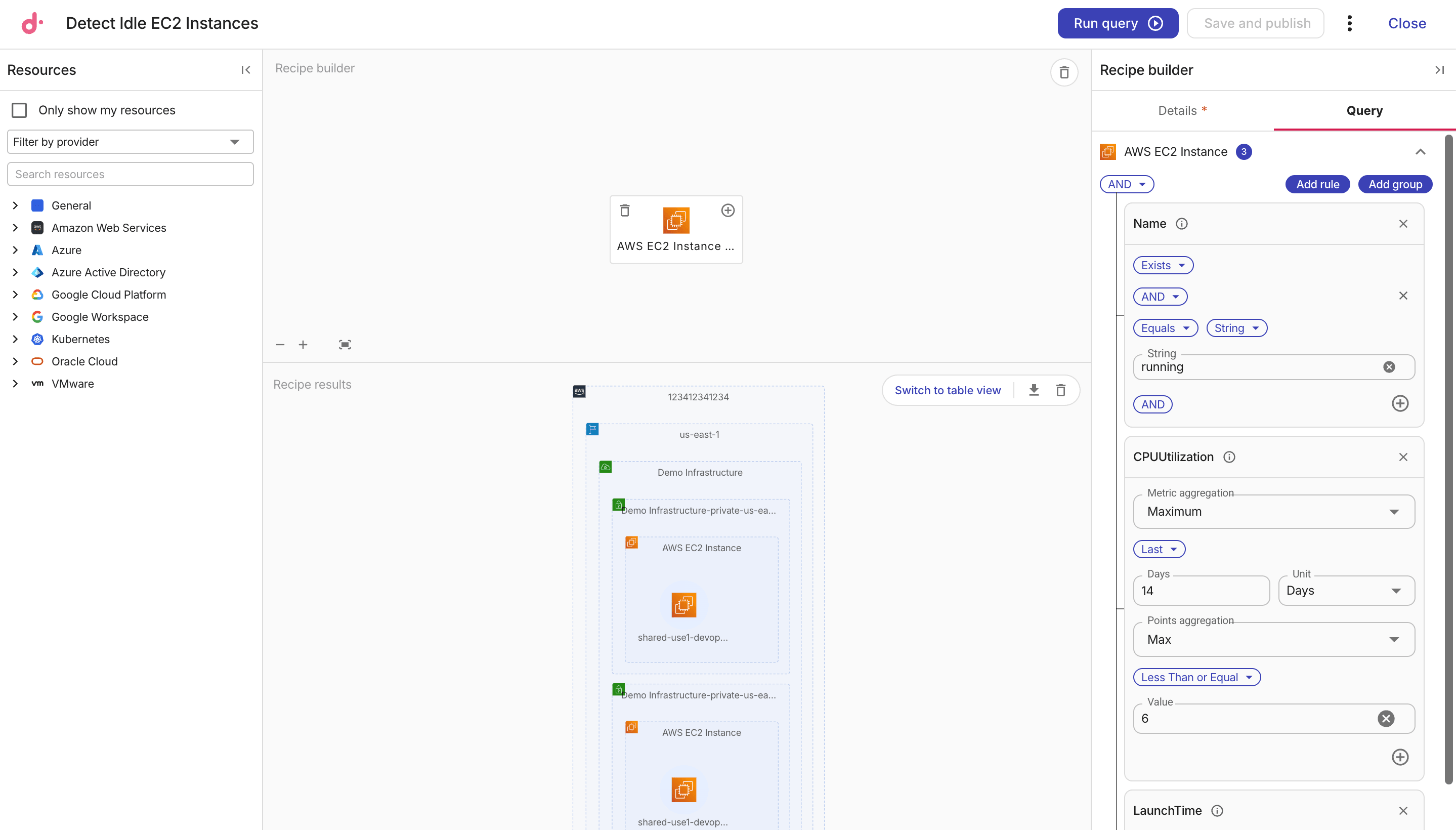 Composer - recipe builder: view recipe query.