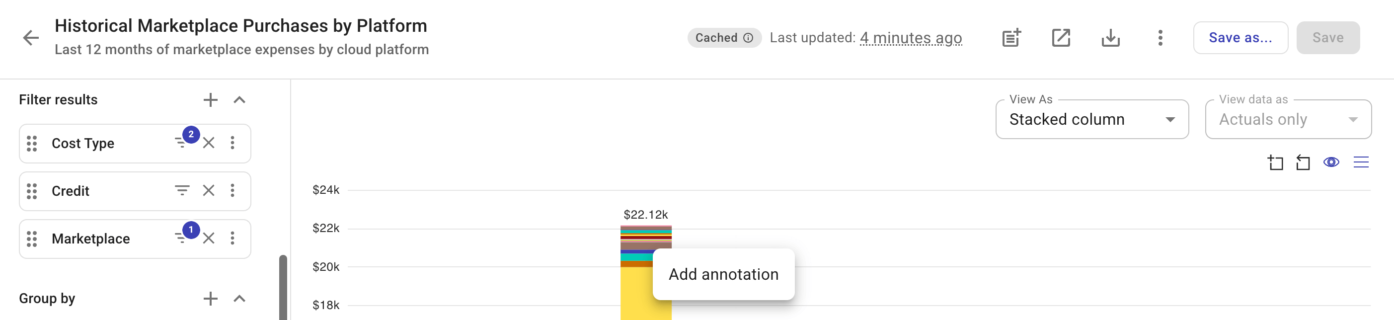 Add annotation context menu