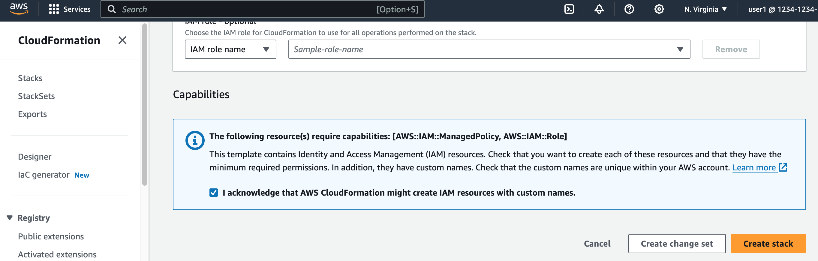 Link Amazon Web Services account